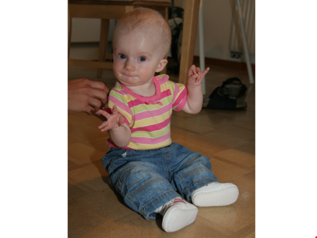 Klara som liten.