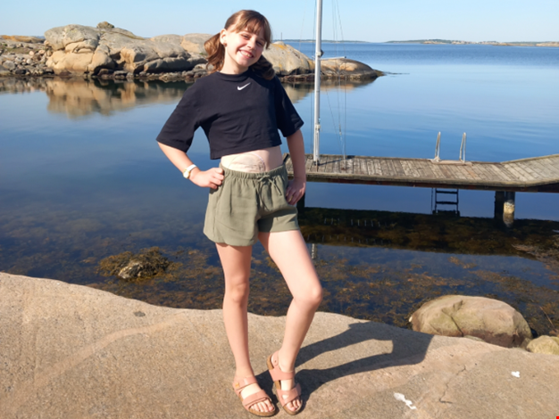 Bella vid bryggan på Ågrenska